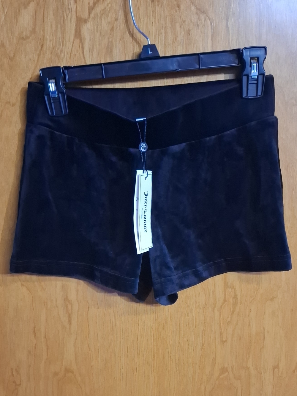 Juicy Couture Black Velour Shorts